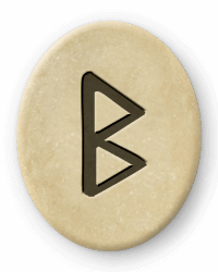 Die Futhark Rune Berkana und Sagittarius
