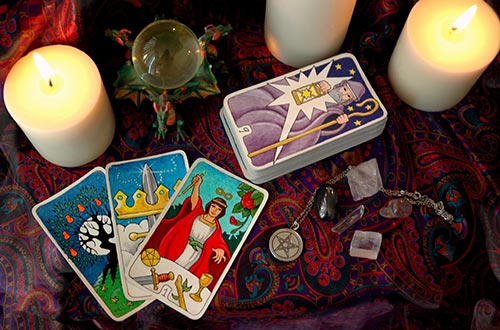 Tarot reading is a popular form of esoteric fortune telling.